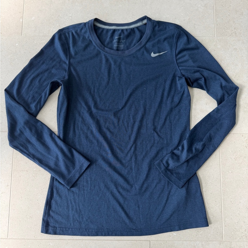 Nike Dri-Fit Blue Long Sleeve Tee